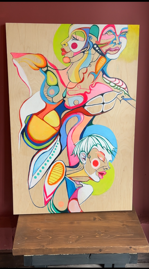 Colourful artistic painting | Peinture artistique colorée