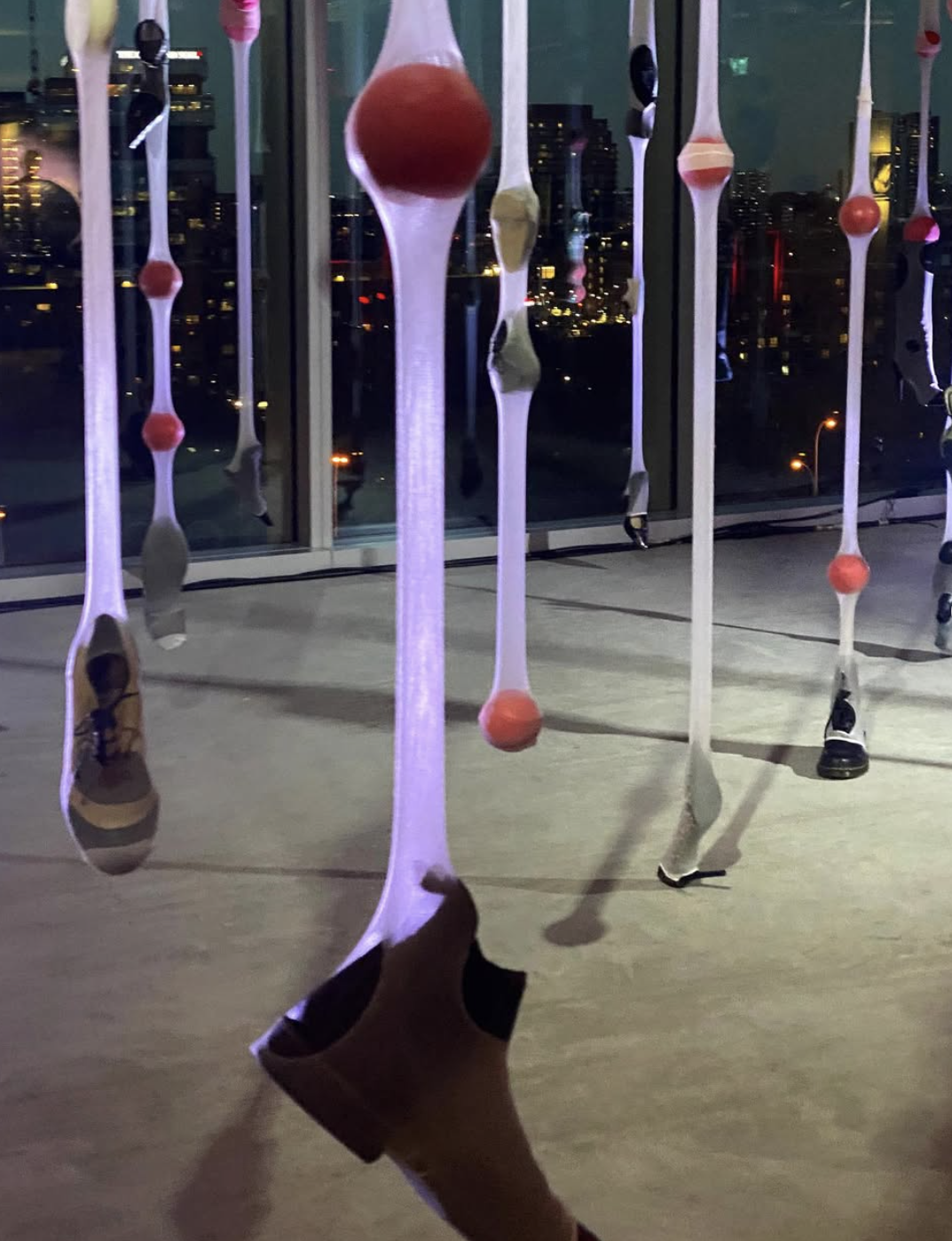 Photo of shoes in a playground style.